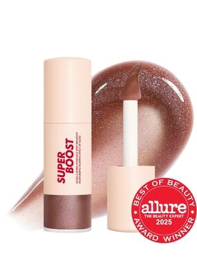Make Up Forever Super Boost Plumping Lip Gloss In 07 Limitless Brown
